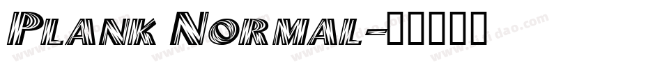 Plank Normal字体转换